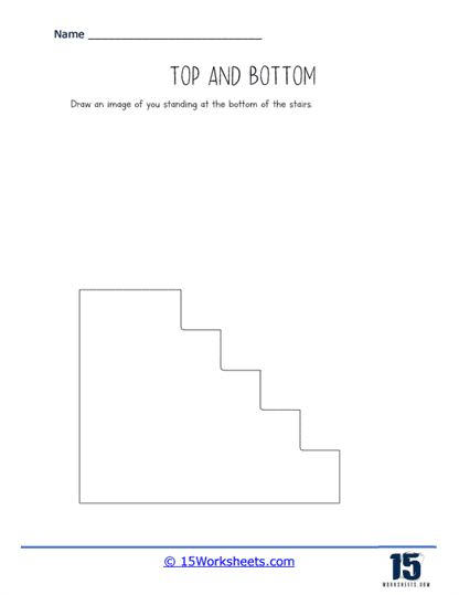 Standing On The Stairs Worksheet