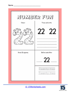 Number 22 Worksheets - 15 Worksheets.com