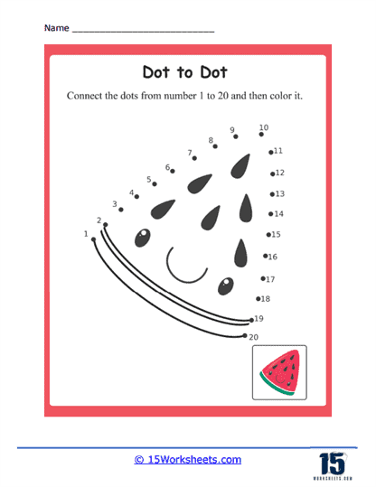 Watermelon Slice Worksheet