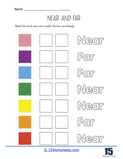 Around Colors Worksheet