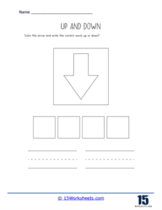 Up or Down Worksheets | Position Usage and Context - 15 Worksheets.com