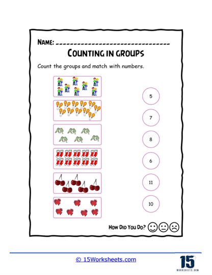 Match to Groups Worksheet