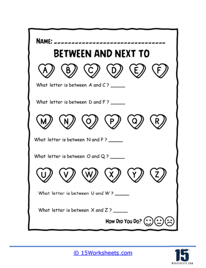 Candy Hearts Worksheet