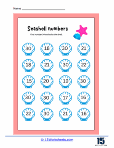 Number 30 Worksheets - 15 Worksheets.com