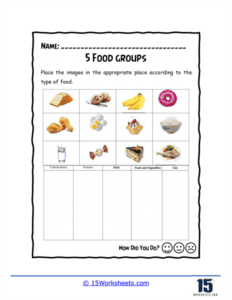 Food Groups Worksheets - 15 Worksheets.com