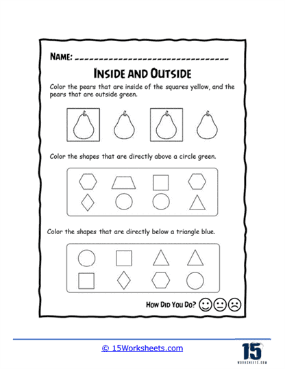 Pairs and Shapes Worksheet