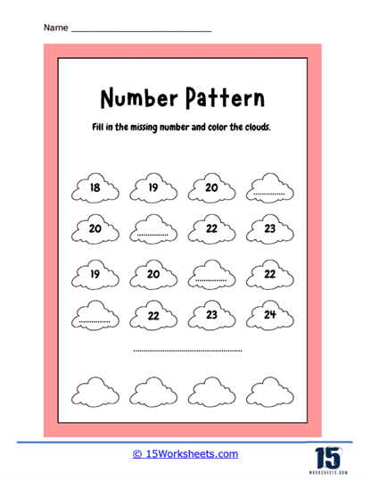 Cloud Patterns Worksheet