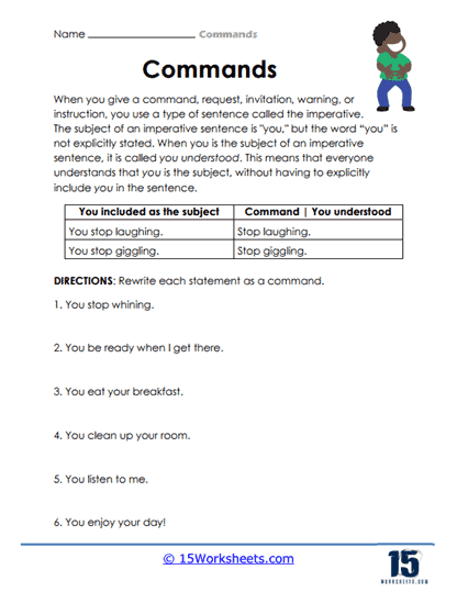 Command Worksheets