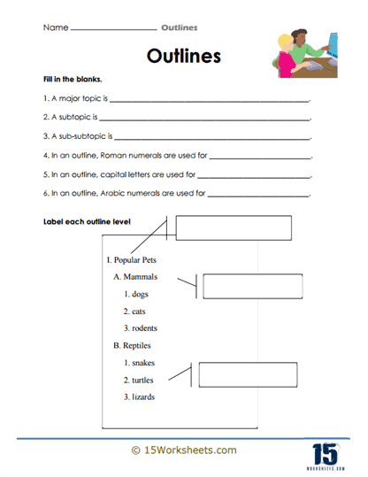 Outline Worksheets