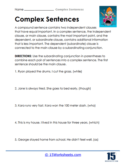 Complex Sentences #1