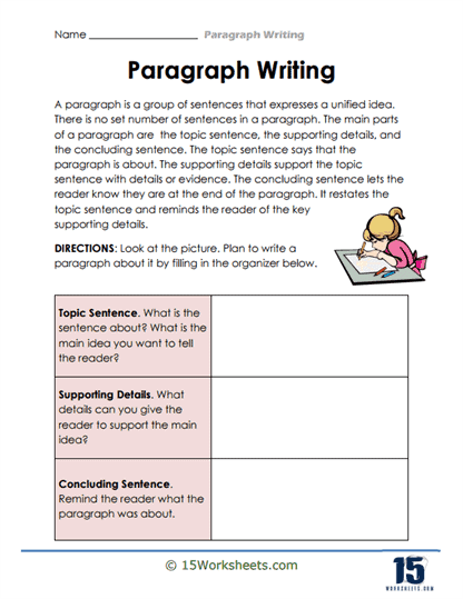 Paragraph Writing Worksheets