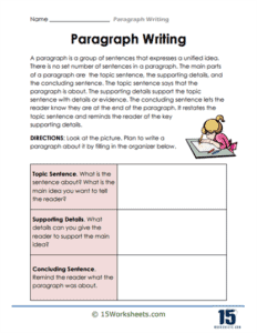 Paragraph Writing Worksheets - 15 Worksheets.com