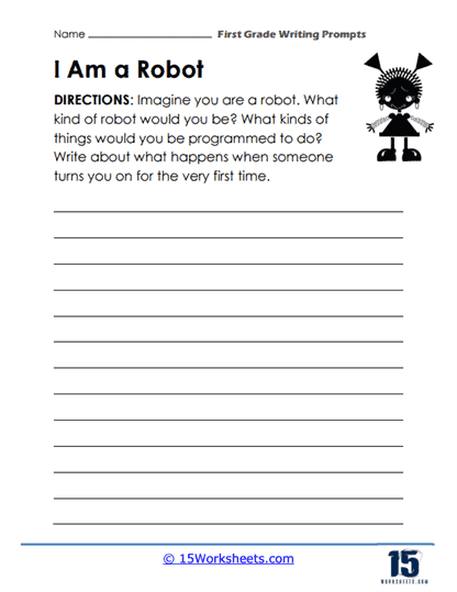 1st Grade Writing Prompts Worksheets