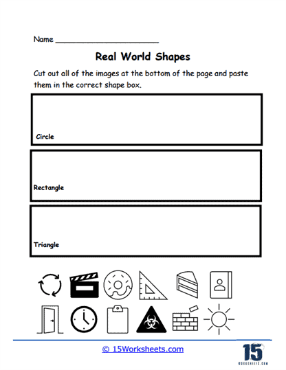 Real World Shapes Worksheet