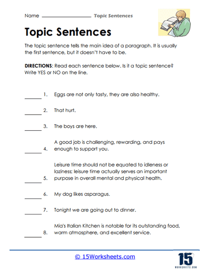 Concluding Sentences Exercises Pdf