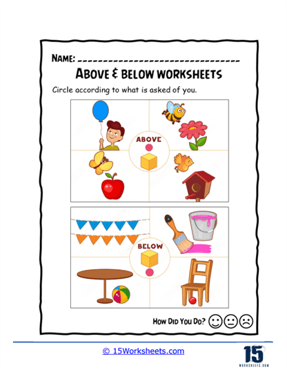 Circle the Place Worksheet