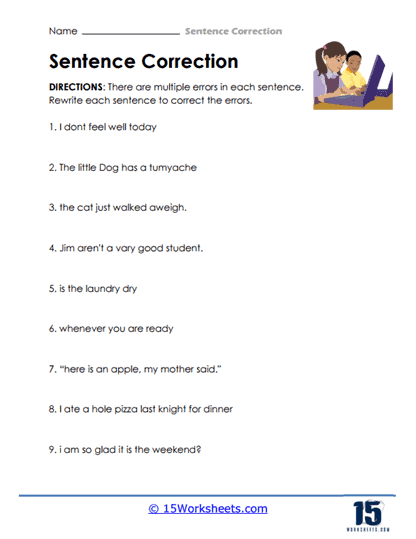 Sentence Correction #10