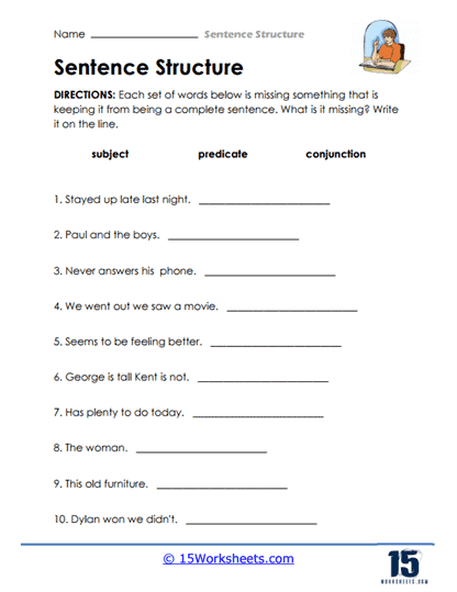 Sentence Structure #10