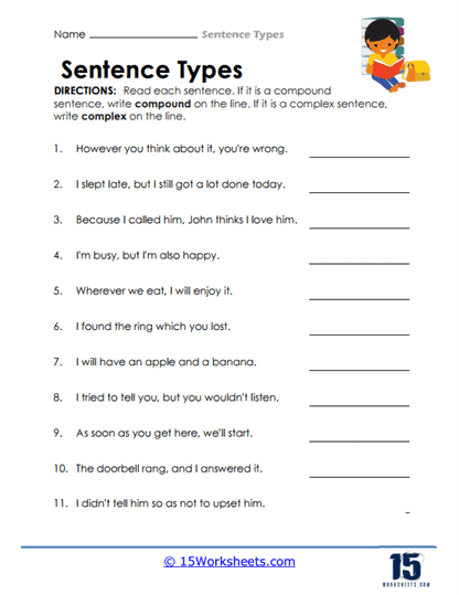 Sentence Types #10