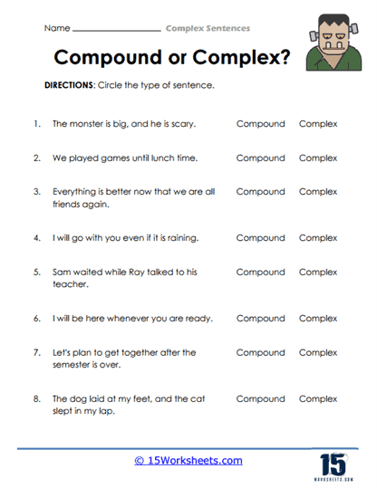 Complex Sentences #11