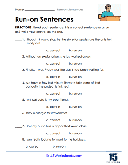Run-on Sentences #11