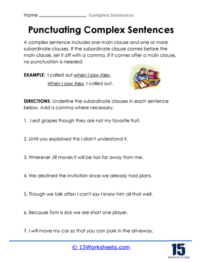 Complex Sentences #12