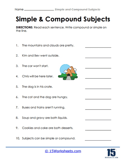 Compound Subjects #12