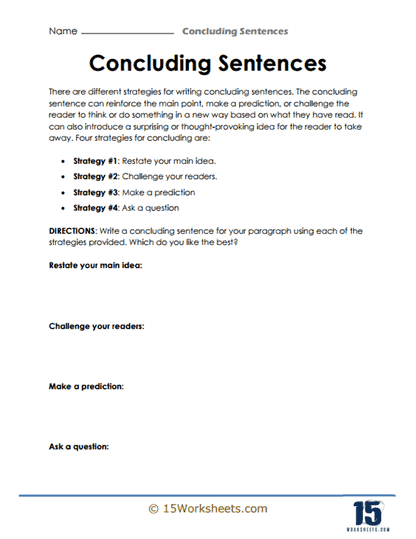 Concluding Sentences #13