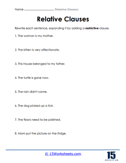 Relative Clauses #13
