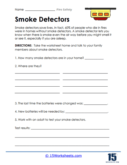 Smoke Detectors Worksheet