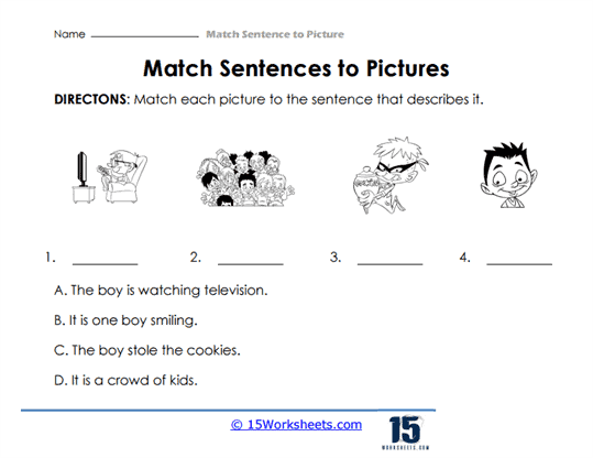 Describing Images Worksheet