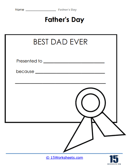 Best Dad Award