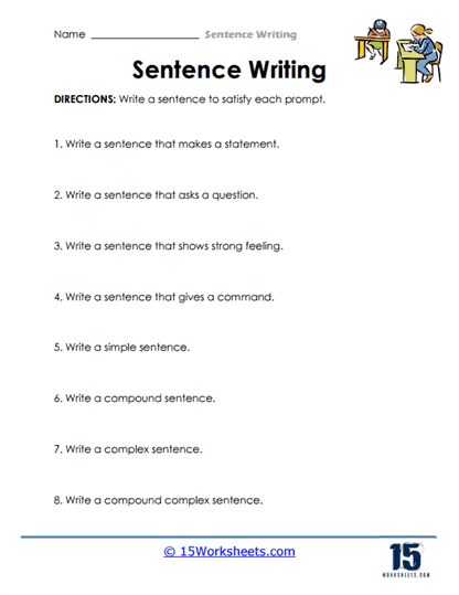 Sentence Writing #14