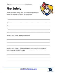 Fire Safety Worksheets - 15 Worksheets.com