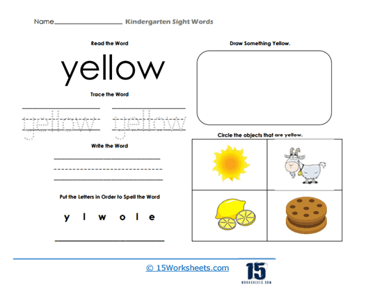 Yellow Worksheet