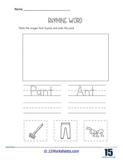Pant and Ant Worksheet