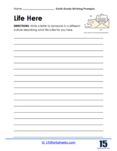6th Grade Writing Prompt Worksheets - 15 Worksheets.com