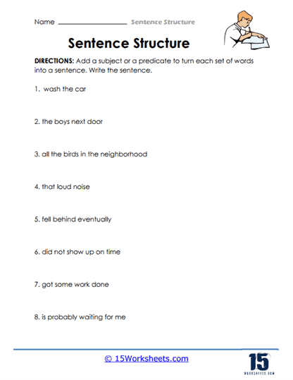 Sentence Structure #15