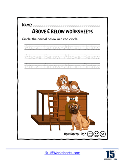 Puppies on a Table Worksheet