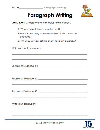 Paragraph Writing Worksheets - 15 Worksheets.com