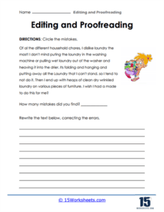 Editing and Proofreading Worksheets - 15 Worksheets.com