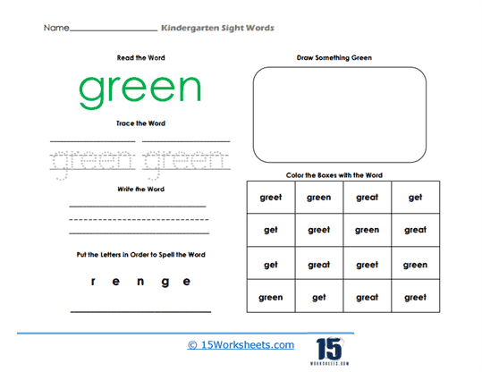 Green Worksheet