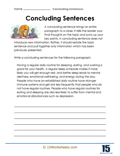 Concluding Sentences #4