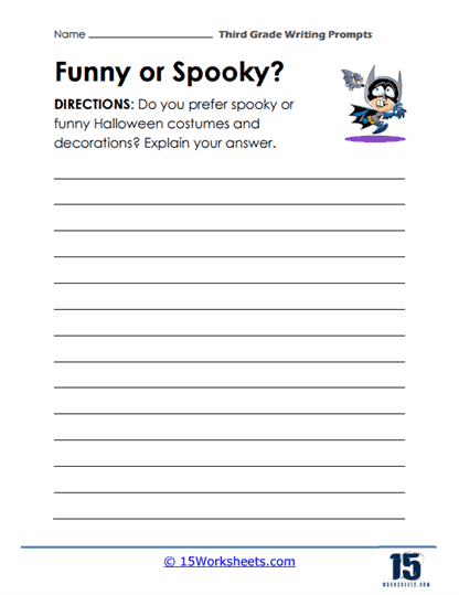 3rd Grade Writing Prompt #5