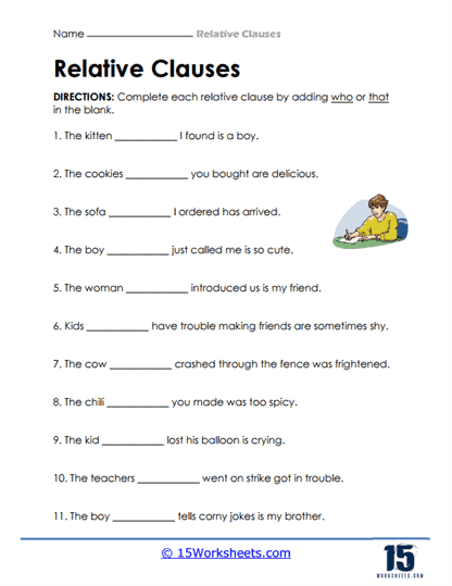 Relative Clauses #5
