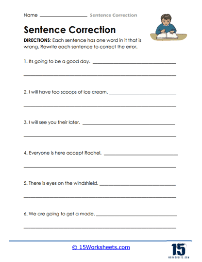 Sentence Correction #5