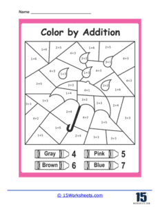 Color By Adding Numbers Worksheets - 15 Worksheets.com