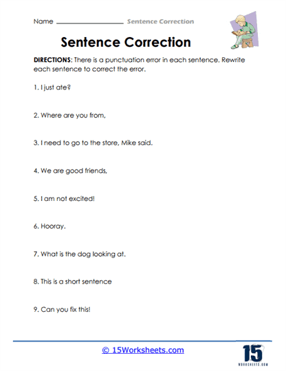 Sentence Correction #6