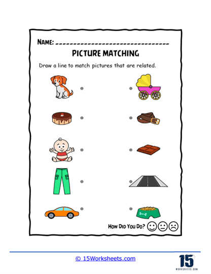 Picture Matching Worksheets