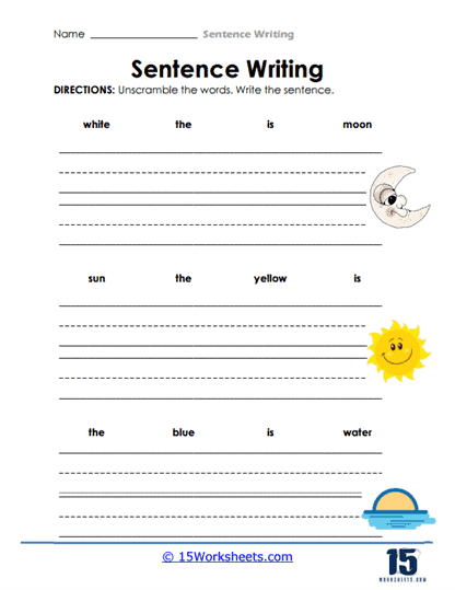 Sentence Writing #7